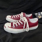 Casual shoes men open laughing canvas shoes student men and women couple shoes 1970s canvas shoes Korean wild board shoes 201