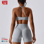 Yoga Suit Women's Slimming Sexy Quick-Drying Sportswear Riding Running Fitness Clothes women yoga Suit TZ8030-1 TZ8030-2