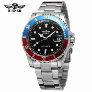Winner Men Fashion Leisure Water Ghost Automatic Mechanical men casual Watch SLZa16