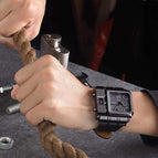 Oulm 3364 Big dial Watches Casual Wristwatch Square Dial Wide Strap Men's Quartz Watch Luxury Brand Male Clock Super watch for Men