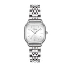 EAVANLIN Women's watch minority steel band watches temperament simple small green watch student green small square watch