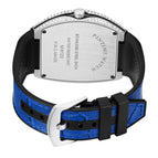 PINTIME Watch Men's casual Frankenstein Wine Barrel Watch Large Dial Watch leather Diamond Retro Watch
