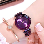 GEDI 81003 Fashion Casual Watch Korea style Women Elegant Luxury Stainless Steel Waterproof Ladies Diamond Rhinestone Analog Quartz Wristwatch