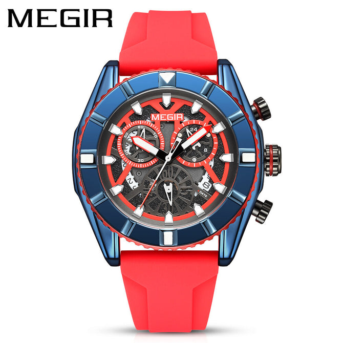 New MEGIR Men's Watch Fashion Multifunction Watch Waterproof Luminous Sports Watch 2209