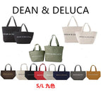 2PCS Japan Hot Sale DEAN & DELUCA New Style Portable Canvas Eco-Friendly Shopping Bag Storage Women's Shoulder