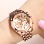 GEDI Women's watch steel strap fashion female waterproof calendar casual quartz watch  2986