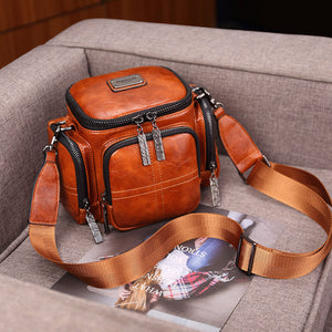 2021 new retro fashion camera barrel-shaped shoulder messenger large-capacity female bag 229