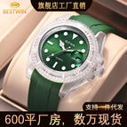 BESTWIN men's watch fashion silicone transparent waterproof quartz men's casual watch 6658