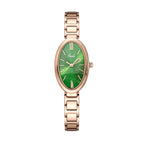 GEDI Oval Design Women's Watch Small Green Simple Temperament Commute Quartz Watch Women 22002