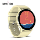 North Edge Color screen round full touch smart watch man and women heart rate blood oxygen detection sleep reminder watch NL02