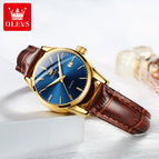 OLEVS Watch for men fashion calendar waterproof quartz men causal watch df6898gh