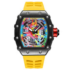 Pintime 2023 New Quartz men's Watch Live Popular Tourbillon Hollow out Trendy Men's quart Casual Watch 8133