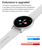North Edge Color screen round full touch smart watch man and women heart rate blood oxygen detection sleep reminder watch NL02
