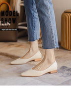 2022 new fashion casual professional women's shoes shallow mouth korean shoes square toe soft bottom scoop shoes A86-1