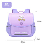 Horizontal schoolbag children's primary school students' spine protection shoulder bag boys and girls gradient color