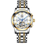 ONOLA ON6820 solid steel belt business tourbillon hollow automatic mechanical watch men's waterproof watch men