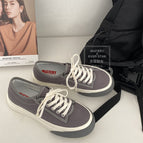 2021 new simple style Japanese and korean platform big-toed canvas shoes student daily cute all-match white shoes women 533