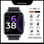 2022 NORTH EDGE F60 HD Blood Oxygen Body Temperature Fitness Smart Watch Sport Watch