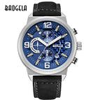 BAOGELA Luminous Quartz Watch Men's Belt Multifunctional Calendar Waterproof Watch Men 1709