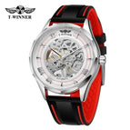 New Winner European American Style Men's Fashion Casual Simple Hollow Manual Manipulator Watch SLZg122