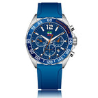 SWISH Watch Men's Multifunctional Chronograph Luminous Sport Men's Watch Silicone Quartz Waterproof Watch SW192