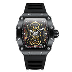 ONOLA ON6828men's watch Fashion Sports Automatic Mechanical Watch Men's Silicone Strap Waterproof Watch
