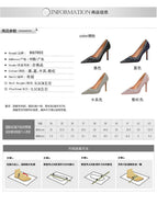 1938-1 Ladies shoes super high-heeled shallow pointy high-heeled shoes women's shoes office lady single shoes
