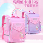 2023 New girl Cartoon College Primary School Student Schoolbag Girl Portable Burden Alleviation Care backbag