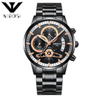 NIBOSI Men Watches Luxury Top Brand Men gold Watch Relogio Masculino Military Army Analog Quartz Wristwatch 2309