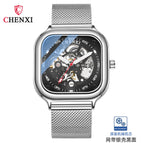 CHENXI Square fashion new automatic mechanical watch men's waterproof business men's casual watch CX-8810A
