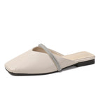 Slippers women's summer 2022 new half drag women's shoes fashion lazy flat shoes women 112-9
