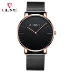 CHENXI Watch Student Simple Ultra-Thin Fashion Couple's Watch Douyin Mesh Strap Watch Men's and Women's Wrist Watch CX-076h