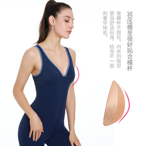Yoga Jumpsuit Women's New Professional Temperament Slimming Dance Sports Fitness Yoga Running High-End Workout Clothes ENY109