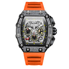 ONOLA ON6826D Watch for men Full Diamond Fashion New Multi-Functional Mechanical Watch Men's Tape Live Watch