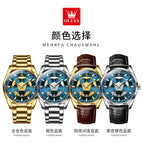 OLEVS Watch Men fashion Simple Calendar waterproof quartz casual men watch 9949