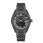 PINTIME Men's Frank Starry Retro Steel Yacht Diamond-Embedded quartz calendar casual men Watch PT1573