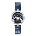 Prance Tiktok Online Celebrity Live Broadcast Popular Lover's Bridge Watch Diamond inlaid Quartz Belt Women's Watch Poetic Lover's Bridge Fashion Watch