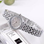 GEDI 3086 Hot Sale Women Fashion Casual Watch Elegant Luxury Stainless Steel Waterproof Ladies Diamond Rhinestone Analog Quartz Wristwatch