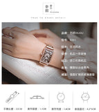 GUOU 8201 Full Diamond Watch Women's Watches Luxury Fashion Rose Gold Ladies Watch Clock Women Watch