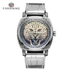 New Forsining Men's Fashion Casual Dragon Tiger Leopard Pirate Pattern Automatic Mechanical men business Watch SLZe255