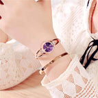 Pollock Luxury Carnival Bracelet Watch  Stainless Steel Fashion Women Wristwatch Hot Style Fashion