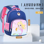 Primary school children's schoolbags cute cartoon boy schoolbags kindergarten burden relief and spine protection ultra-lightweight children's backpack 633  schoolbag