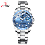 CHENXI Green Water Ghost Watch Women's Men's Couple Watch Waterproof Fashion Luminous Men's Watch CX-085A