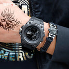 SANDA 739 Multifunction Sports Men's Watches Top Brand Luxury Quartz Watch Men Waterproof Students' Watch