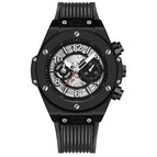 KIMSDUN Watch Men's Fashion Silicone Automatic Skeleton Mechanical men's casual Watch K-523A