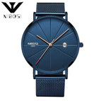 NIBOSI 2321 Ultra Thin Fashion Men Watch Top Luxury Brand Business Quartz Watches Waterproof Sports Watch Men Clock