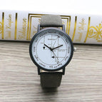 Youth Popular Watch Boys Personality Korean Fashion Leather-Belt Watch Mori Style School Student Watch English Dial Watch