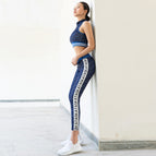 Women's Yoga Suit Fitness Running Speed Dry Exercise Two Piece Set Y26T6976/Y26T6976-1