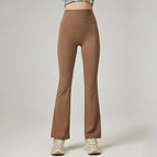 High Waist Hip Lift Slim Flare Pants Women's Fitness Yoga Sports Dance Drape Wide Leg Trousers Summer YC024