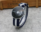 Punk Style Korean Concept Fashion Woven Mesh Strap Youth Watch Boys and Girls Canvas Strap Quartz Strap Turntable Fashion Watch 9002